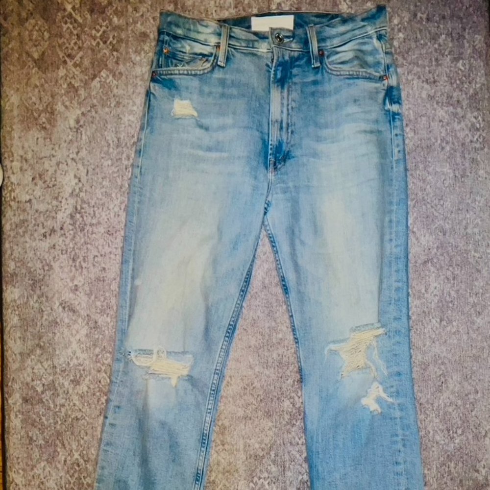 Mother High Waisted Rider Skimp Jean